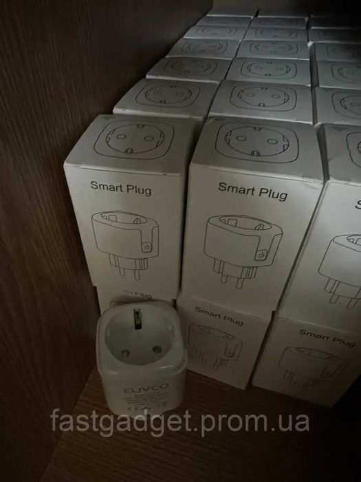 Розумна WIFI розетка  20А Smart Plug з енергометром, вай фай розетка