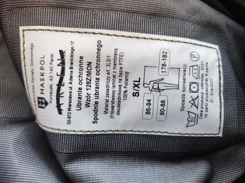 Ubranie Goratex s/xl wz 128z