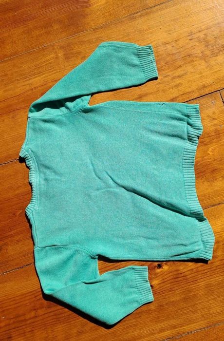 Casaco malha verde menta Primark 3 anos