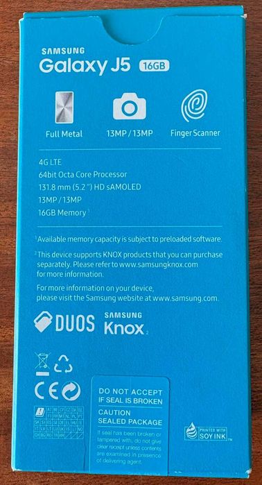 Telemóvel Samsung Galaxy J5 * modelo 2017 * 2GB / 16 GB