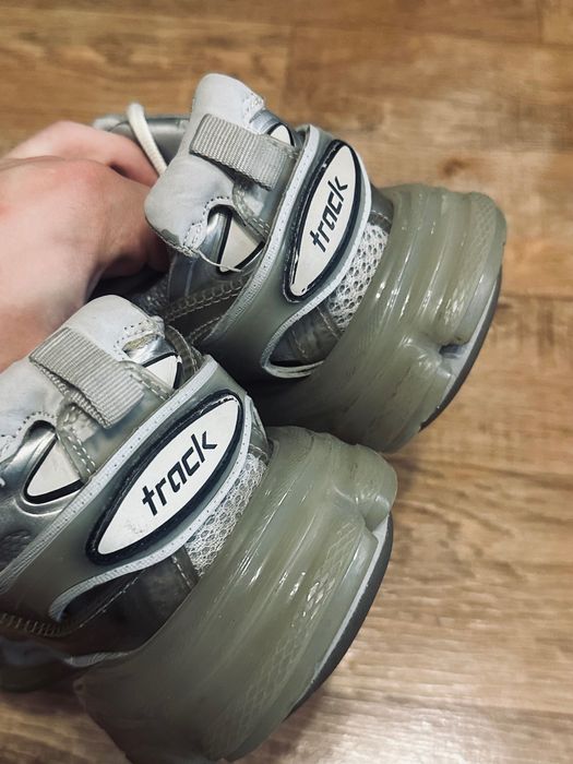 Balenciaga Track Clear Sole Grey Beige 38 Кросівки Баленсіага трак траки трек клер сол Сірі Взуття