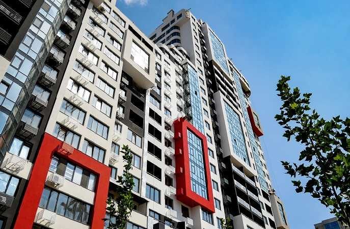 1к квартира 44.4 кв.м в ЖК Таїровські сади з чорновим ремонтом! 1 будинок, засклений балкон. Вид у двір