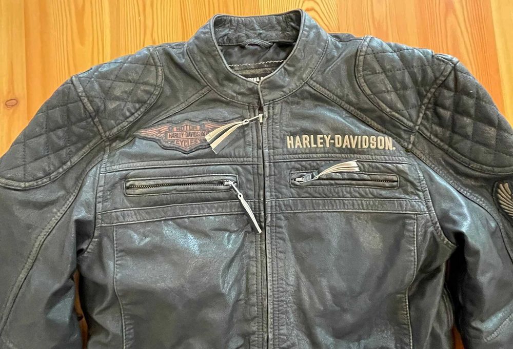 Casaco couro Harley Davidson pele