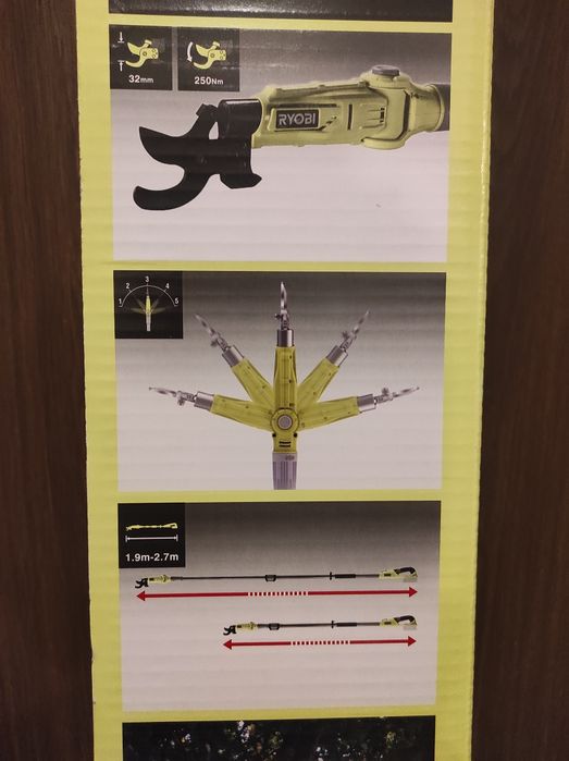 Ryobi sekator na wysięgniku RY18PLA-0