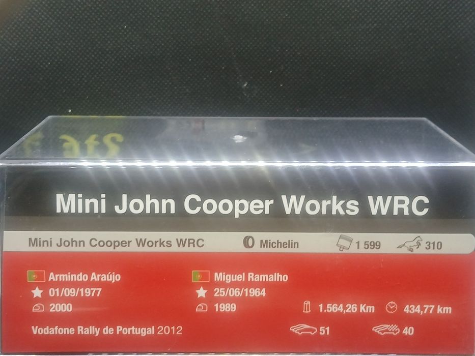 Miniatura 1:43 Mini Cooper WRC Armindo Araujo Rally  de Portugal  2012