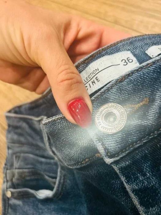 Medicine denim slim fit s 36 m 38 niebieskie Basic casual
