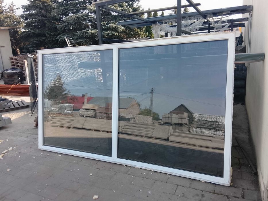 OKNA  ścienne nieuchylne duże 267cm*150cm- 6 sztuk