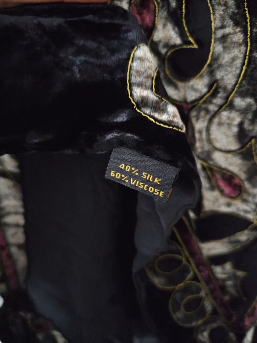 Szalik  jedwab wiskoza witrażowy