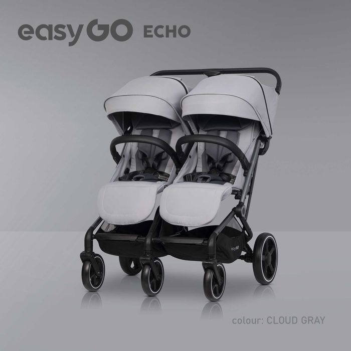 szkrabwita.pl Easy Go Echo wózek spacerowy twin dla bliźniąt