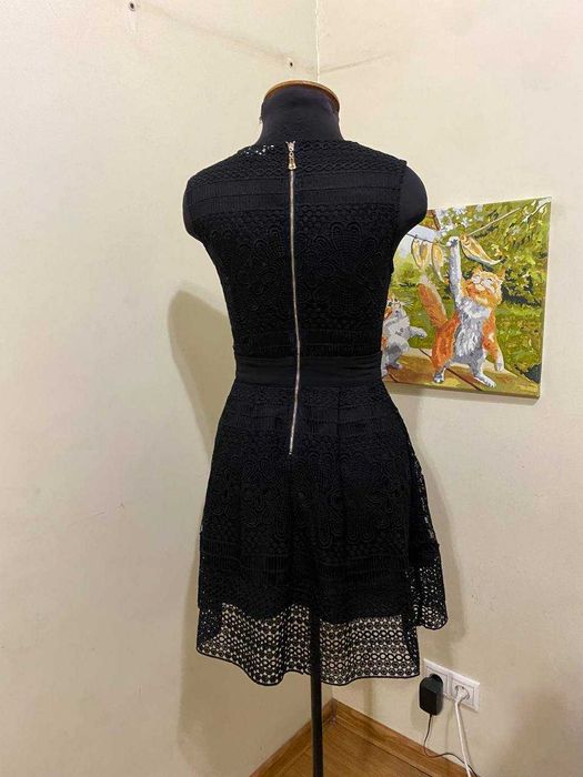 Dolce & Gabbana оригинальное чёрное кружевное платье размер S