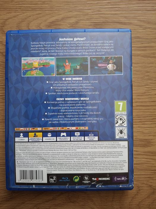 Spongebob PL PS4 PS5 po polsku dubbing