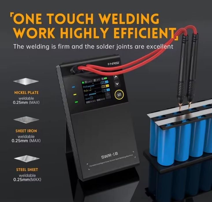 Точкова заварка Fnirsi / міні зварювальний апарат для 18650, 21700