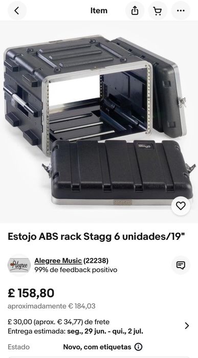 Rack 6U Stagg para Periféricos