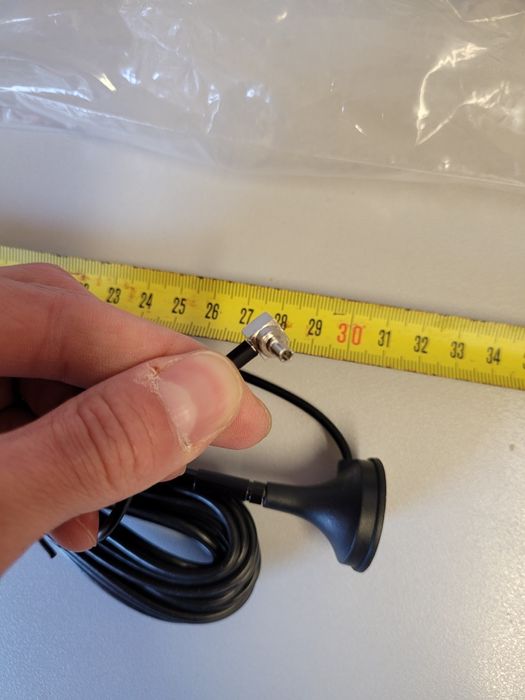 Antena GSM, 4G, LTE, nowa, złącze crc9, 5m kabla, do modemu