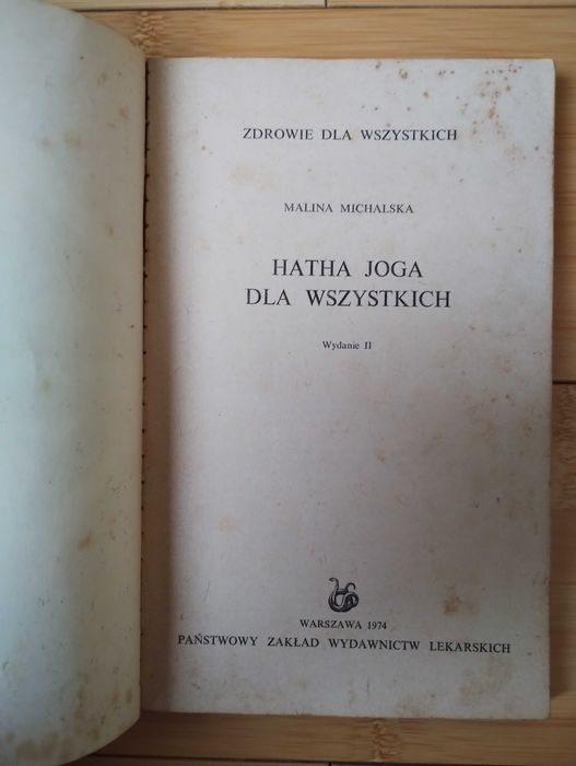 M. Michalska - Hatha joga dla wszystkich - wyd. PZWL