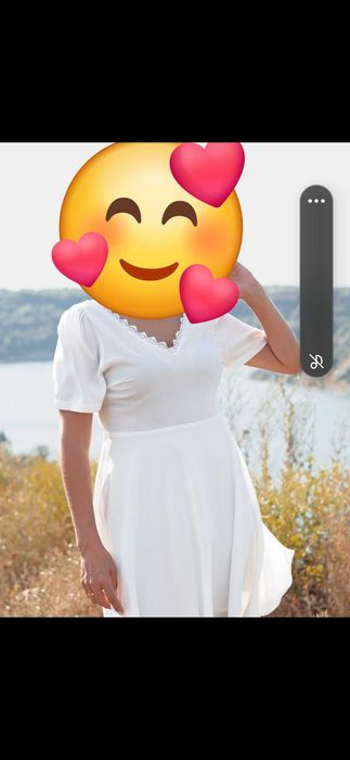 Платье белое, для росписи или фотосессии