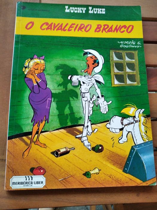 Lucky Luke de 1989 "O cavaleiro branco" de  Morris e Goscinny