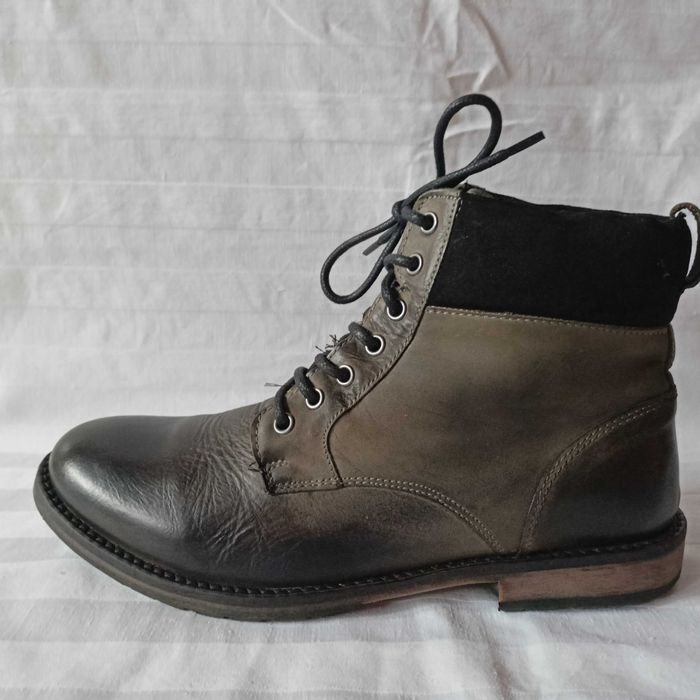 Topman botki roz. 43 - dł. wkł. 27,5 cm- skóra - stan bdb