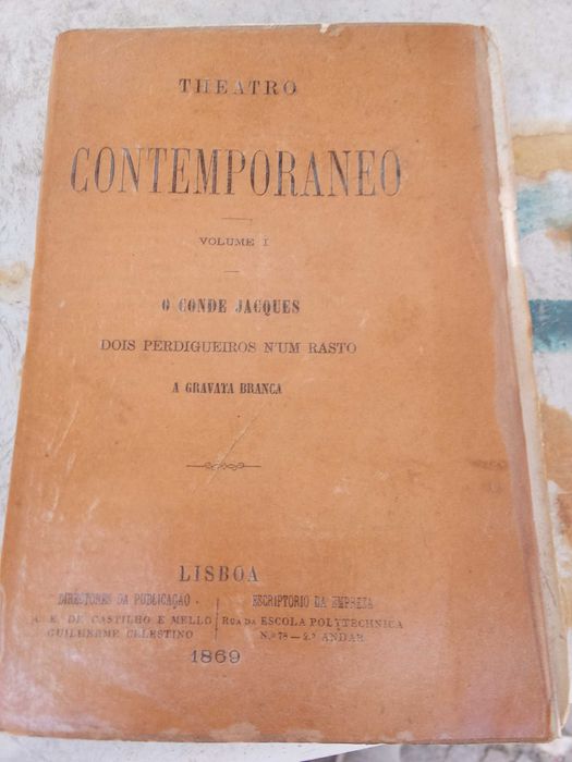 Livro Contemporaneo. Theatro, Comédia em três actos,