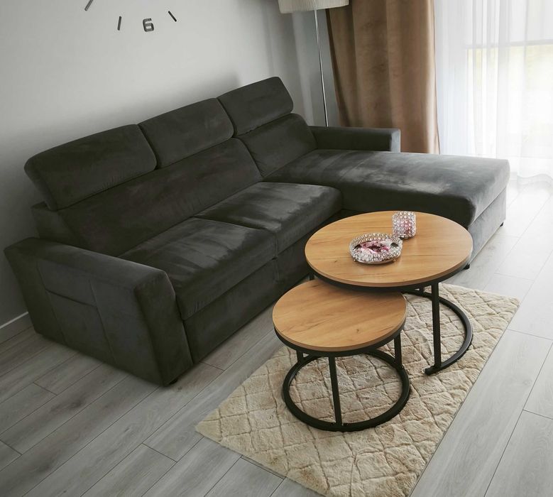 Kanapa narożna z funkcją spania