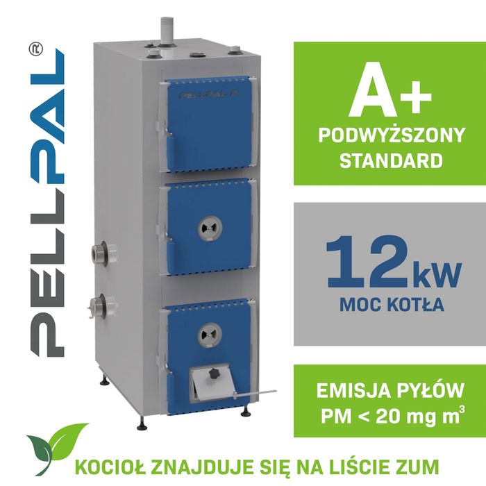 Kocioł na drewno PELLPALL D 12kW - wydajne i ekologiczne ogrzewanie!