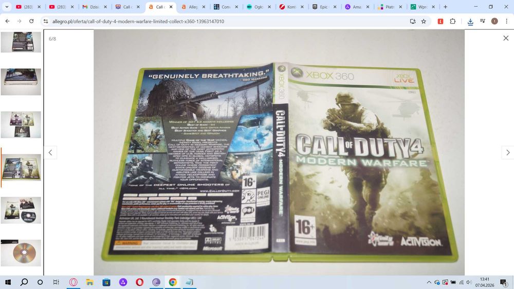 Call of Duty 4 Modern Warfare xbox 360