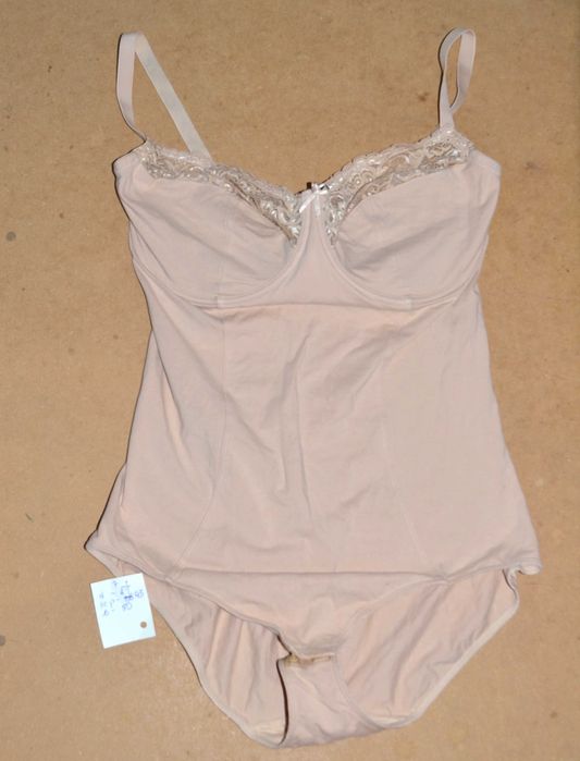 7^ BHS vintage wyszczuplające body bawełna  40/42_biust  DD
