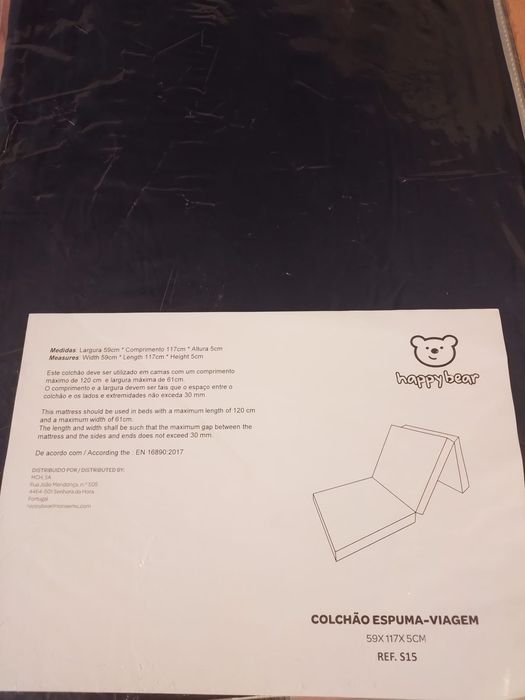 Cama de viagem com 2 colchões