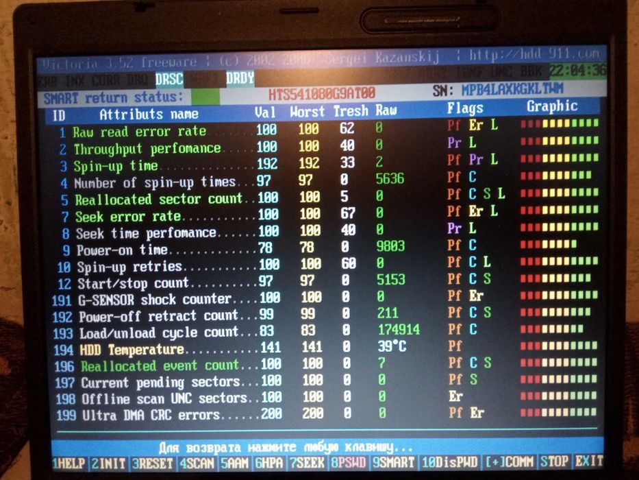 HDD IDE 2.5 160GB Hitachi
