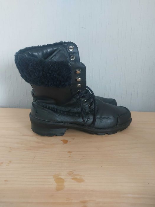 Шикарные кожаные ботинки Ecco