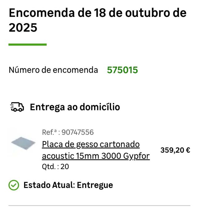 Placas Gesso Cartonado Acústico 15mm Gypfor (1,50m x 1,20m) – Gaia