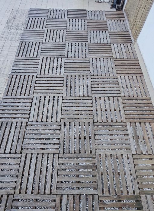 50 Estrados deck madeira pinho silvestre classe 3  30 mm 50x50cm