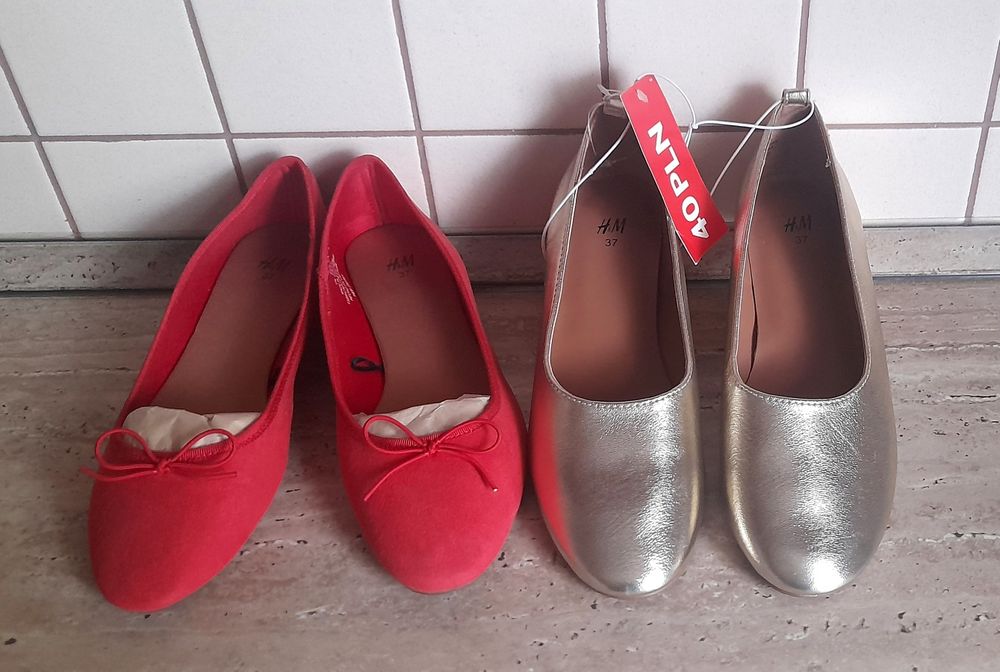 Wiosenne baleriny nowe H&M r. 37