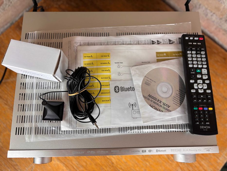 Amplituner Denon AVR-X4100W 7.2 czarny, srebrny