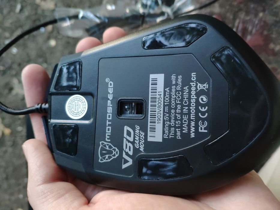 Компьютерная мышь Motospeed V80 игровая с подсветкой RGB