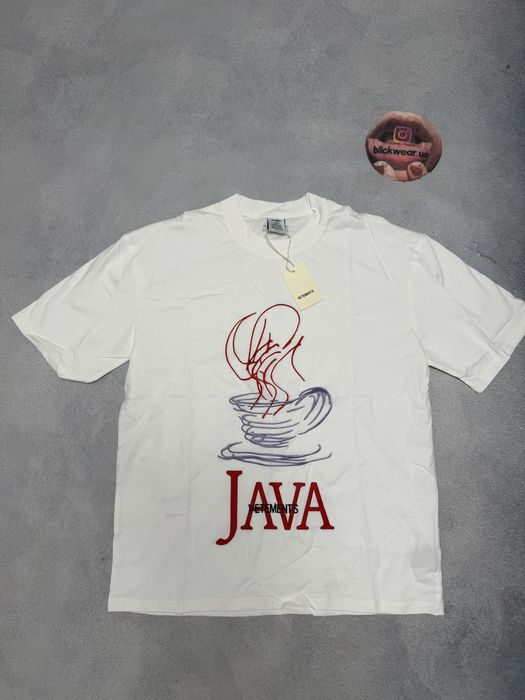 футболка Vetements Java White Project gr balenciaga vetements