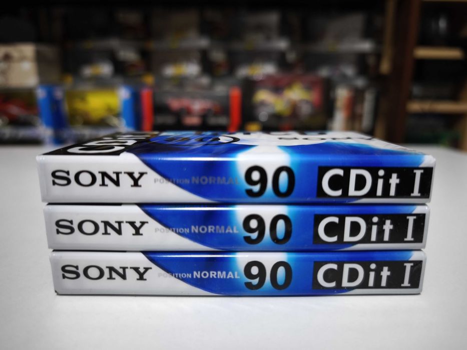 3x Cassetes Sony CDit I 90 Novas e Seladas