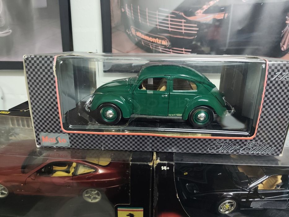 1/18 VW carocha maisto carro coleção miniatura