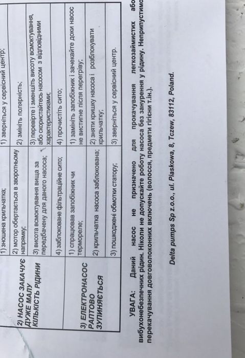 Насос фекальний для каналізації і води WQS 2500 Вт НЕРЖАВІЙКА