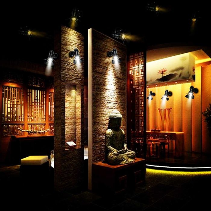 Loft industrialna lampa teatralna w stylu vintage, regulowany kąt