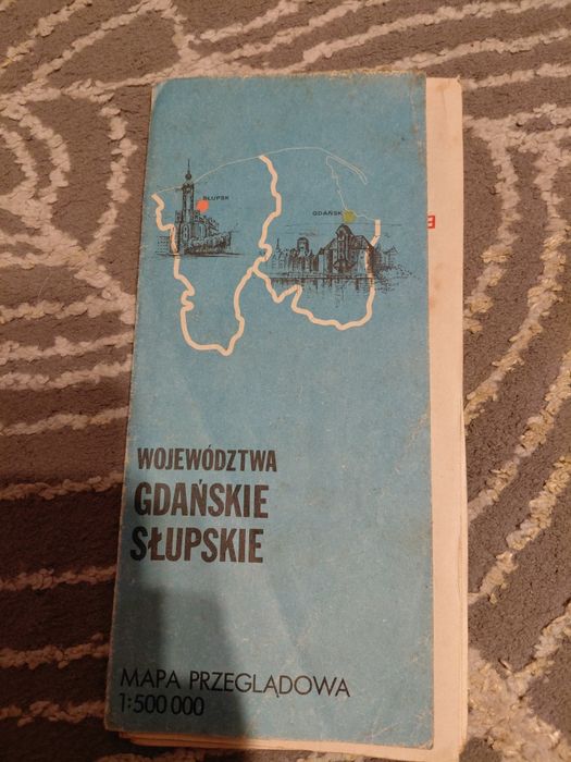 Stara mapa województwa Gdańskie-Słupskie