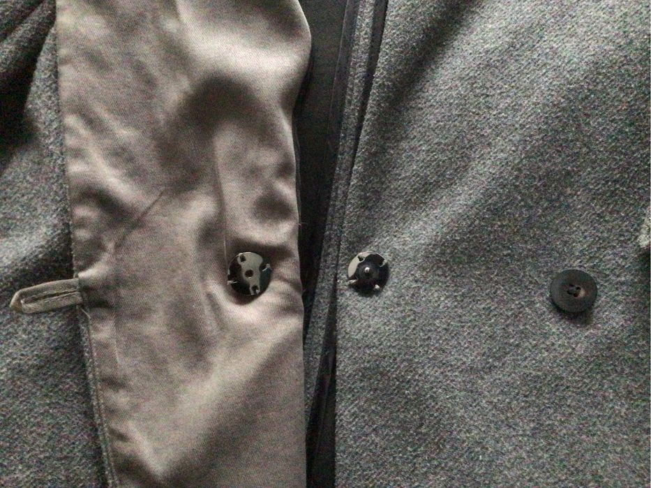 Zara szary płaszcz z wełną M