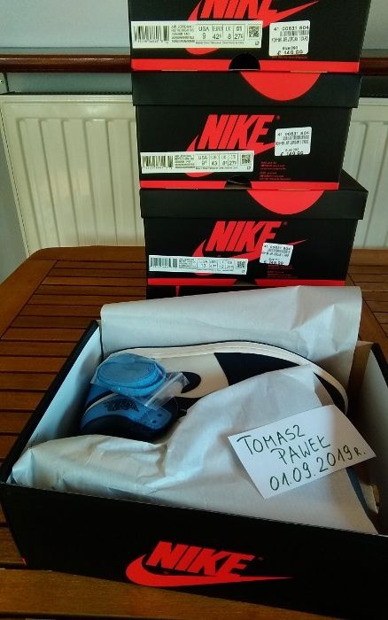 (r. Eur 42,5) Nike JORDAN 1 Retro High Obsidian UNC 555088,-140