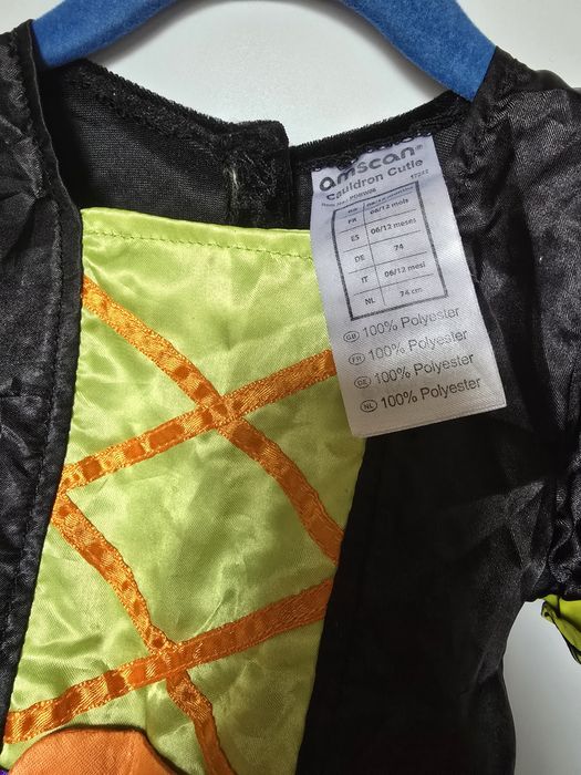 Czarownica wiedźma r. 74 sukienka kapelusz przebranie karnawał