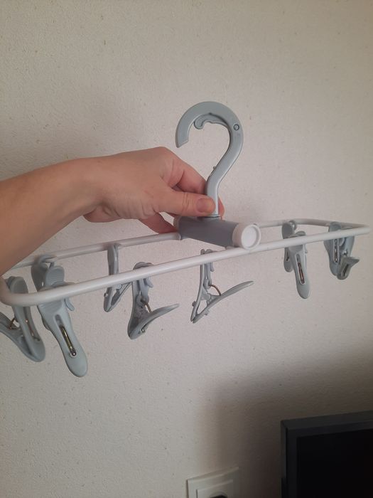 Підвісна сушарка для білизни з прищіпками Складна Сушка для белья