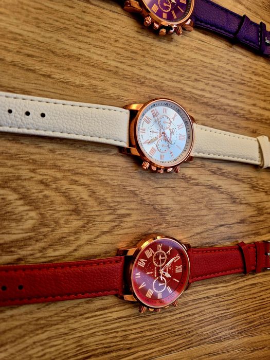 Zegarek damski Geneva elegancki na pasku różne kolory