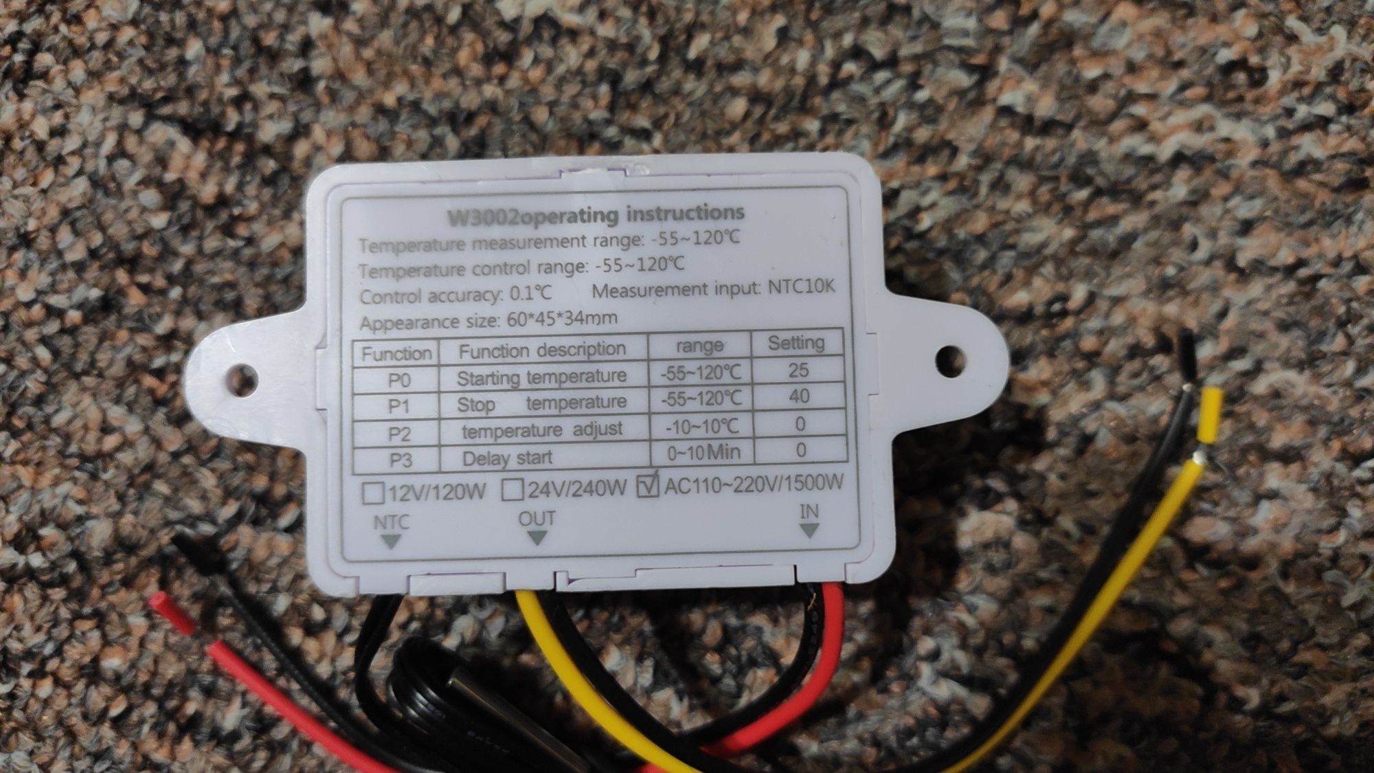 Терморегулятор цифровий термостат xh-W3001 xh-W3002: 130 грн ...
