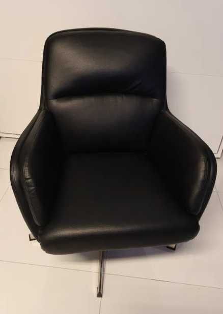 Jysk Fotel Thisted Czarny/Chrom