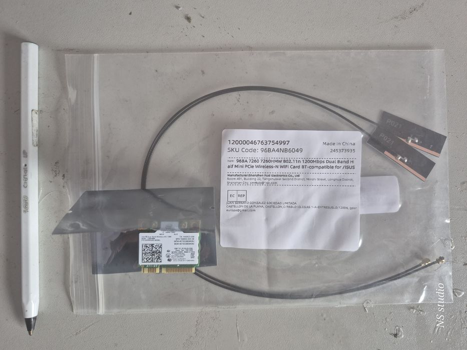 Placa Wi-Fi Intel Dual Band 802.11n