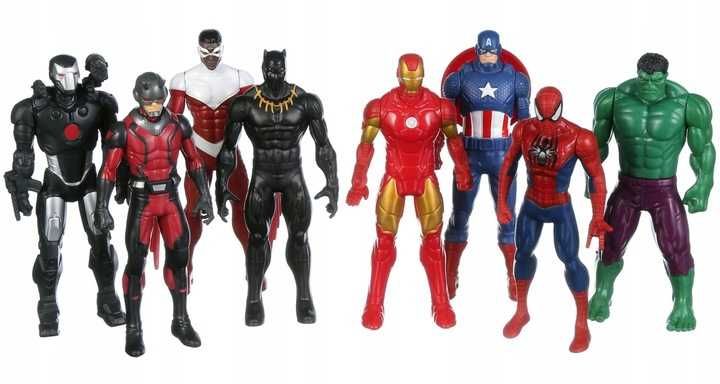 Zestaw 8 figurek Avengers Marvel 15 cm ruchome Hasbro